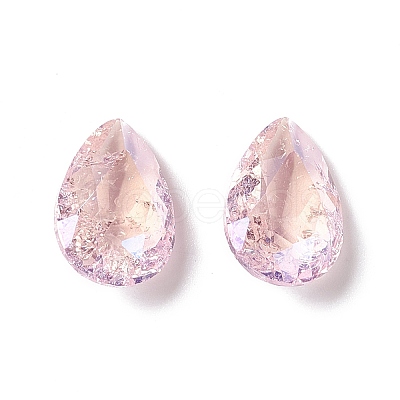 Crackle Moonlight Style K9 Glass Rhinestone Cabochons RGLA-J024-B-IO-1