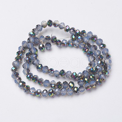 Electroplate Glass Beads Strands EGLA-A034-J6mm-Q05-1