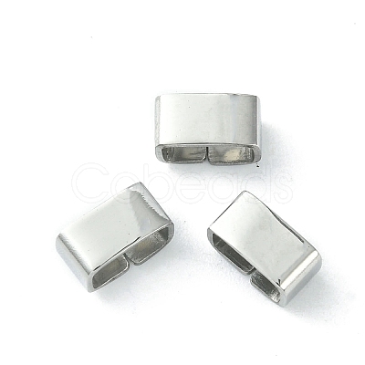 201 Stainless Steel Slide Charms/Slider Beads STAS-C016-08B-P-1-1