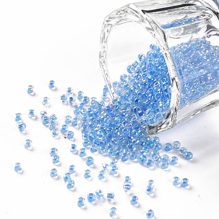 11/0 Grade A Transparent Glass Seed Beads X-SEED-N001-E-312-1