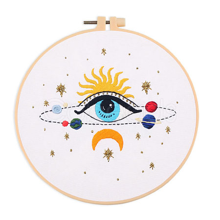 DIY Eye Pattern Embroidery Kits DIY-E063-02B-1