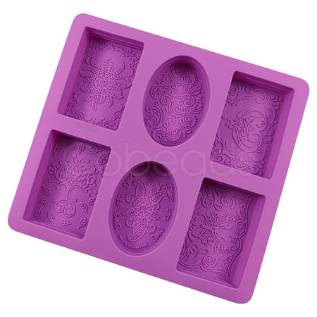 6 Cavities Food Grade Silicone Soap Molds PW-WGF9BFF-01-1