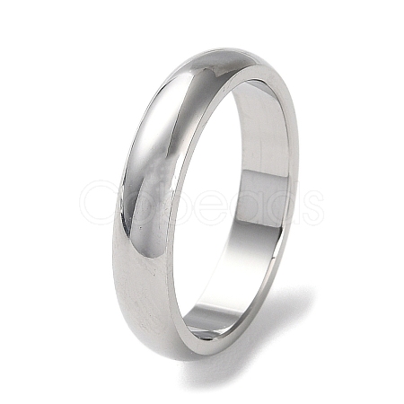 304 Stainless Steel Simple Plain Band Finger Ring for Women Men RJEW-F152-03P-1
