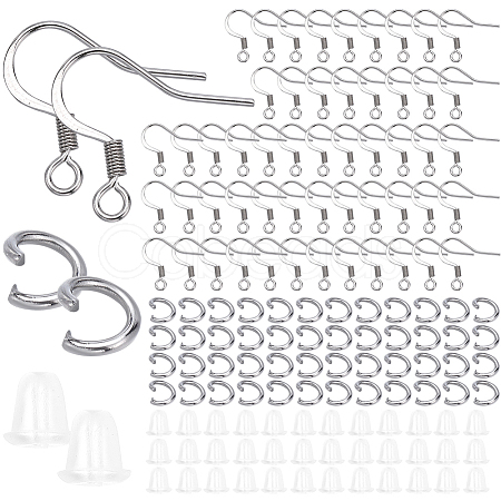 SOFPLATE 300Pcs 304 Stainless Steel French Earring Hooks STAS-SP0001-35-1