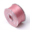 Special Coated Nylon Beading Threads for Seed Beads, Pale Violet Red, 0.1mm, about 50yards/roll