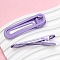 Iron Alligator Hair Clips, Oval, Hair Accessories for Women Girls, Medium Purple, 60x18mm