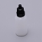 Plastic Bottle, Liqiud Bottle, Column, Black, 25.5x71mm, Capacity: 20ml(0.67 fl. oz)