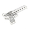 Tibetan Style Alloy Handgun/Pistol Pendants, Cadmium Free & Lead Free, Antique Silver, 34.7x20x4mm, Hole: 2.5mm, about 102pcs/500g