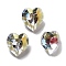 K9 Glass, Imitation Czech Rhinestone, Heart, Light Crystal AB, 8.8x8x5mm