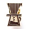 Coffee Maker Enamel Pin, Light Gold Plated Alloy Badge for Backpack Clothes, Coconut Brown, 23.5x15.5x1.5mm