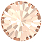 Preciosa&reg MAXIMA Crystal Round Stones, Czech Crystal, Dura Foiling, Round(431 11 615 Chaton), 90300 Light Peach, SS24(5.25~5.45mm)