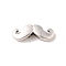 Tibetan Style Alloy Beads, Cadmium Free & Lead Free, Mustache, Antique Silver, 6x16x3mm, Hole: 1.8mm