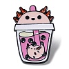 Cartoon Animal Boba Tea Cup Enamel Pin JEWB-E025-01EB-05-1