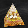 Viking Rune Symbol Orgonite Pyramid Resin Display Decorations DJEW-PW0006-02T-1