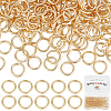 Beebeecraft 300Pcs Brass Jump Rings KK-BBC0013-44-1