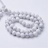 Natural Howlite Beads Strands G-T055-8mm-02-2