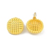 Hollow Half Round Brass Stud Earrings EJEW-Q391-21G-01-3