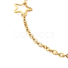 304 Stainless Steel Moon & Star Link Bracelet BJEW-JB06521-6