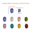 Cheriswelry 96Pcs 8 Colors Transparent Glass Beads Strands GLAA-CW0001-04-14