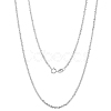 925 Sterling Silver Thin Dainty Link Chain Necklace for Women Men JN1096A-03-1