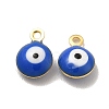 304 Stainless Steel Evil Eye Enamel Charms STAS-G302-03G-2