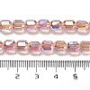 Electroplate Glass Beads Strands EGLA-D030-19O-4