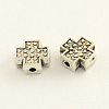 Tibetan Style Zinc Alloy Cross Beads TIBEB-R059-05-1
