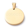 Ion Plating(IP) 304 Stainless Steel Pendants STAS-Z027-01B-G-3