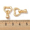 Brass Fold Over Clasps KK-K378-08G-3