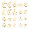 200Pcs 10 Style 304 Stainless Steel Charms STAS-LS0001-40-1