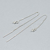 925 Sterling Silver Ear Thread Findings STER-T002-192S-1