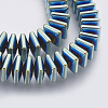 Electroplated Non-magnetic Synthetic Hematite Bead Strand G-E495-08F-1