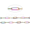 Ion Plating(IP) 304 Stainless Steel Paperclip Chains CHS-O010-03MC-4