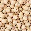 Craftdady 120Pcs 12 Styles Unfinished Natural Wood European Beads WOOD-CD0001-09-4