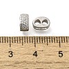 925 Sterling Silver Micro Pave Clear Cubic Zirconia Spacer Bars STER-U006-17P-3