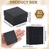 Square Paper Ring Storage Boxes CON-WH0098-10-2