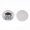 Non-Tarnish 201 Stainless Steel Pendants STAS-T064-38P-25-1