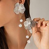 Chic 3D Flower Zinc Alloy Stud Earrings CN5092-8-1