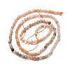 Natural Multi-Moonstone Beads Strands G-P457-A02-24-3