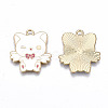 Eco-Friendly Alloy Enamel Pendants X-ENAM-Q437-004-NR-2