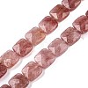 Natural Strawberry Quartz Beads Strands G-T138-153-4