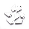 304 Stainless Steel Charms STAS-E474-13-2
