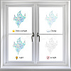 16 Sheets 4 Styles Waterproof PVC Colored Laser Stained Window Film Static Stickers DIY-WH0314-078-4