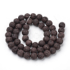 Synthetic Lava Rock Beads Strands X-G-S277-10mm-02-2