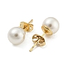 Brass Ear Studs EJEW-P2261-46G-03-2