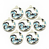 Chinese Style Alloy Pendants RESI-R431-07-RS-1