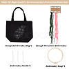 DIY Ethnic Style Embroidery Canvas Bags Kits DIY-WH0401-43-3