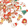 Pandahall 32Pcs 16 Styles Christmas Theme Alloy Enamel Pendants ENAM-TA0001-64-13