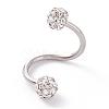 304 Stainless Steel Micro Pave Clear Cubic Zirconia Cartilage Earrings EJEW-P188-01P-1