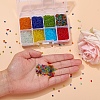 8 Colors Glass Seed Beads SEED-YW0001-55-8